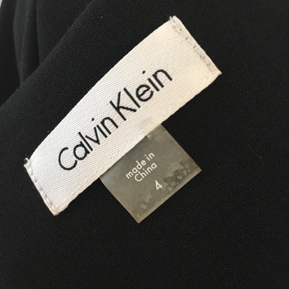 Calvin Klein Black Dress 3/4 Bell Sleeves - Picture 6 of 7